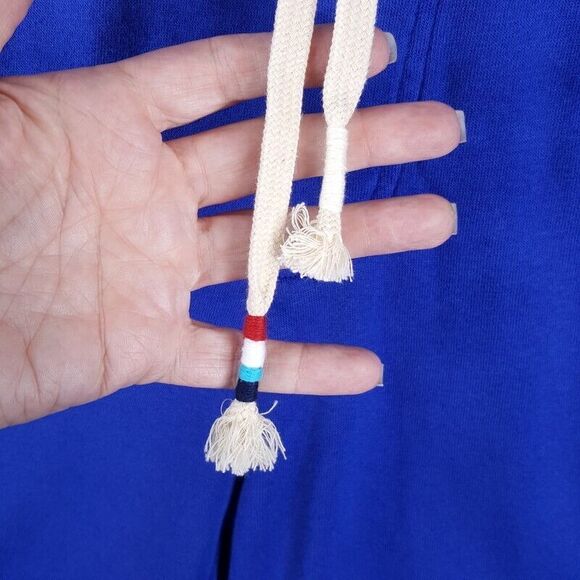 SOL ANGELES Mens Shorts Medium Blue Pull On Sweat Waves Logo Drawstring $118 - Picture 2 of 11